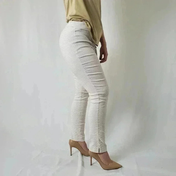 Calvin Klein Gingham Plaid Print Straight Leg Pants - 6 - Picture 3 of 10